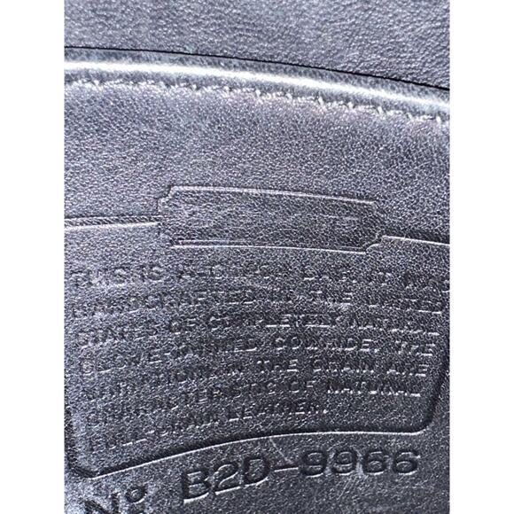 COACH Vintage Janice Legacy 9966 Black Leather Hobo Style Shoulder Bag - Picture 5 of 9